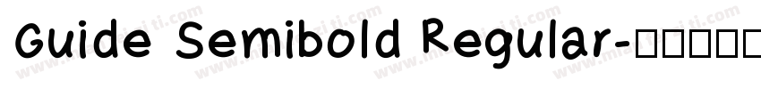 Guide Semibold Regular字体转换